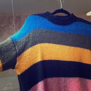 very cute SMALL long sleeved rainbow sweater